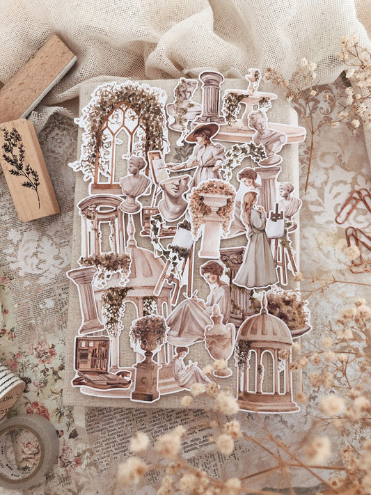 20 Antique Museum stickers