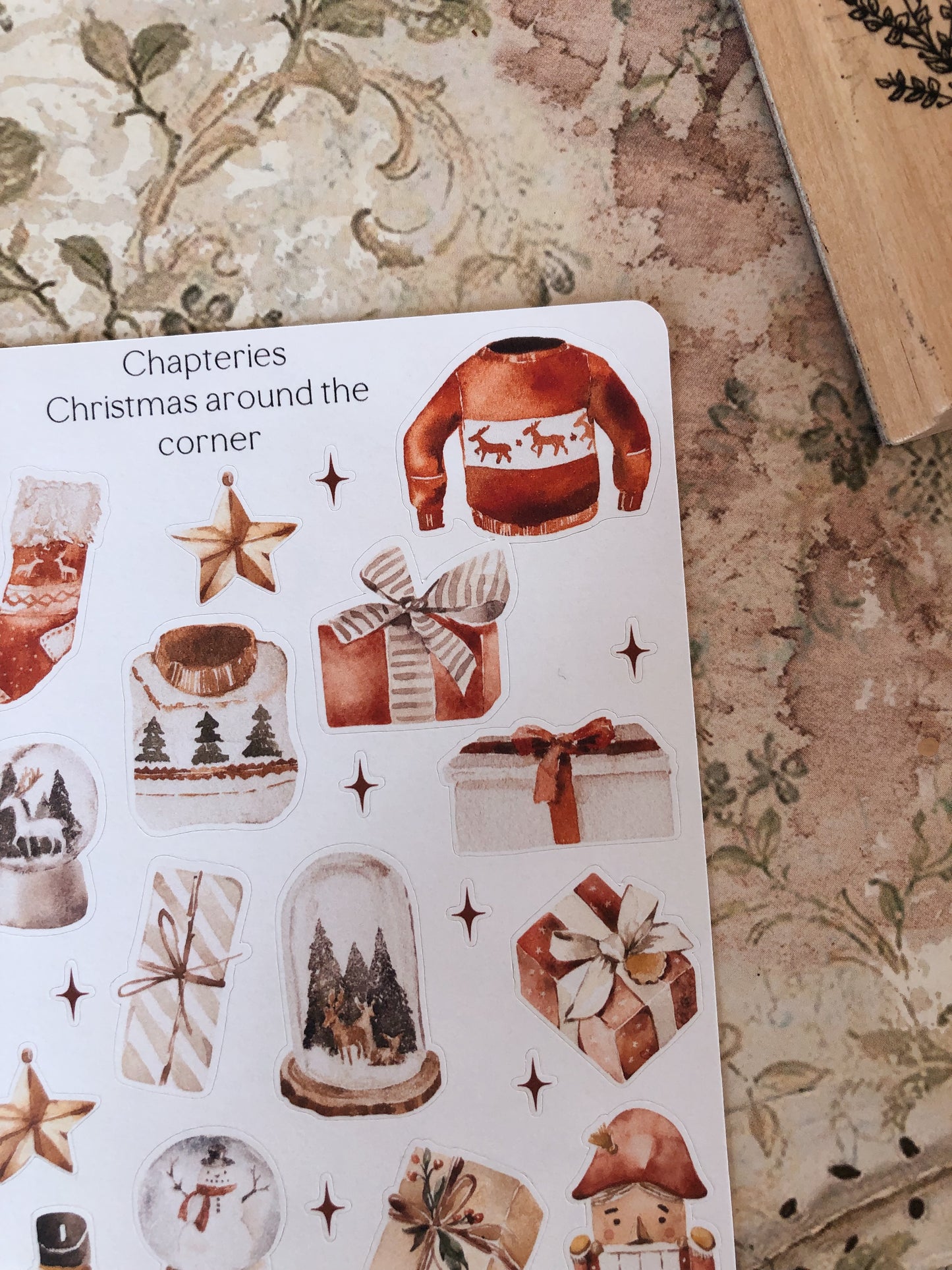 Christmas around the corner Sticker sheet