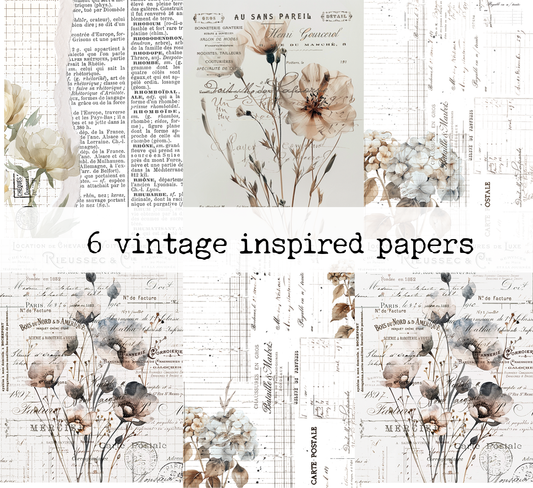 Printable set - 6 Papers