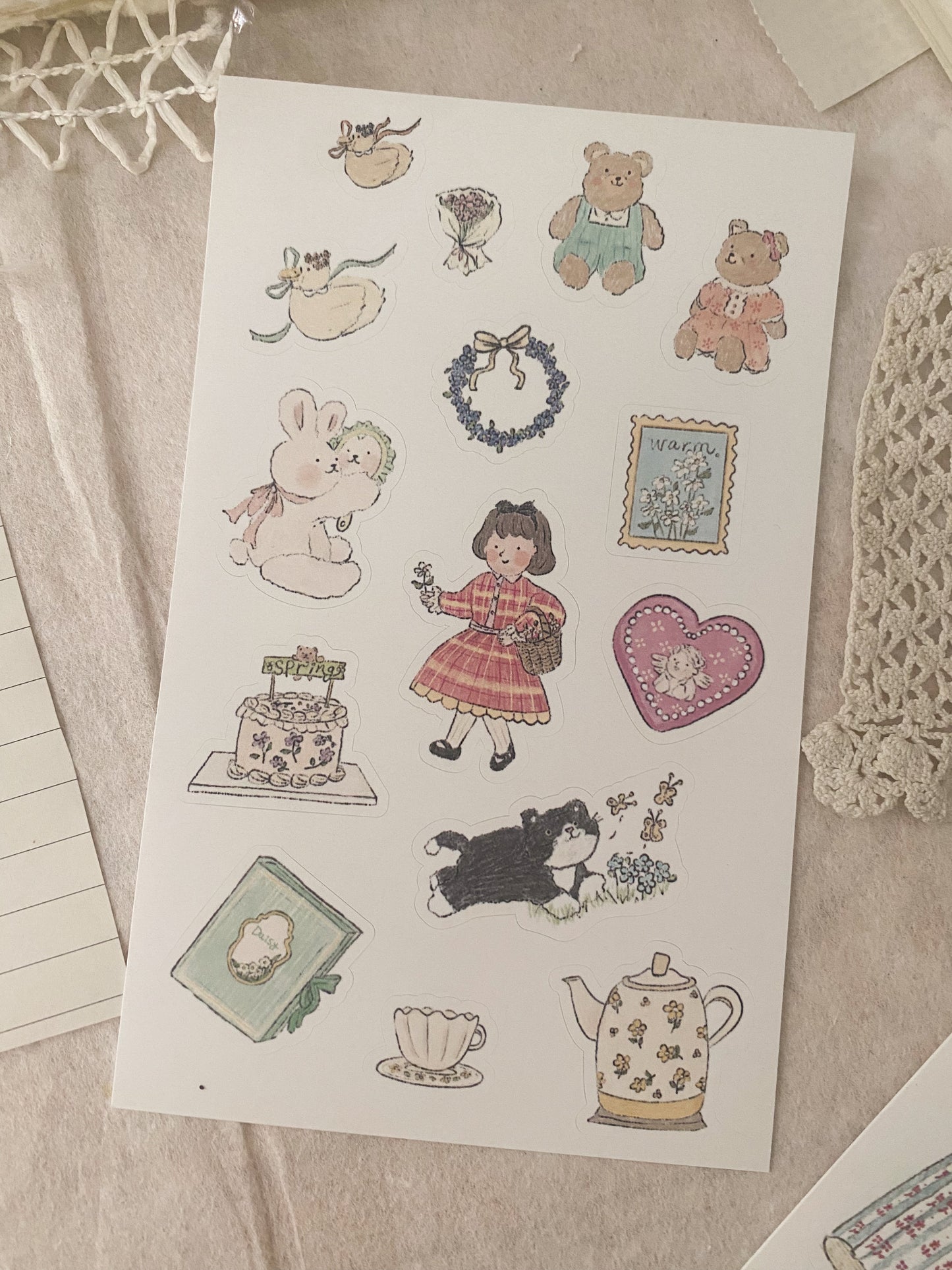 Yeslipper stickers - Spring date