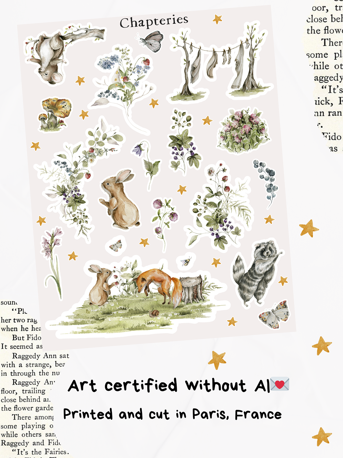 Bundle of Sticker sheets - Woodland life