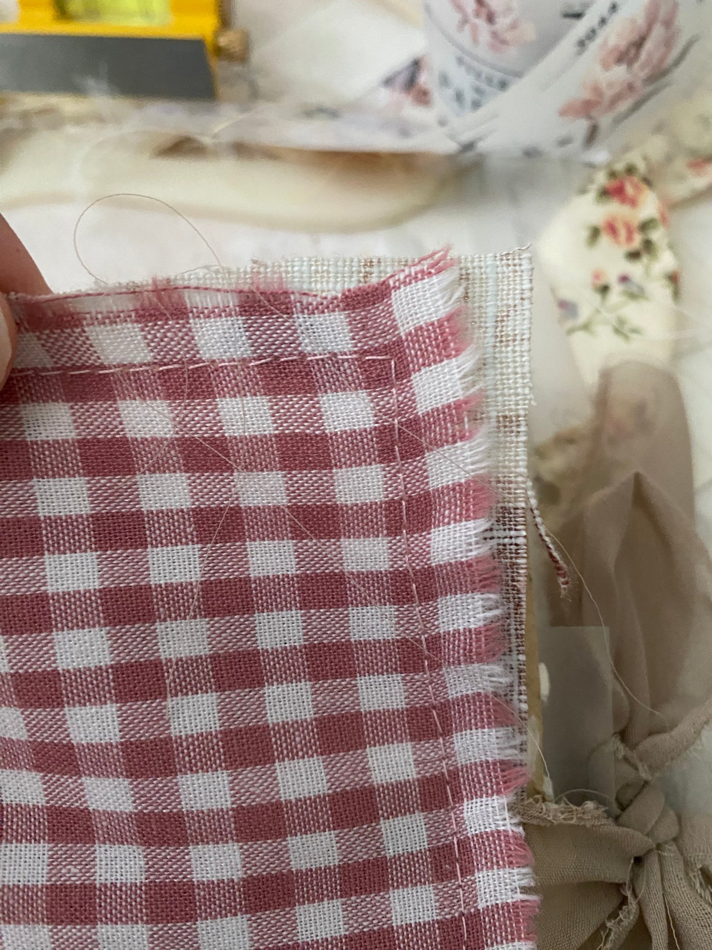 Junk journal - Pink Gingham - OOPSIE !