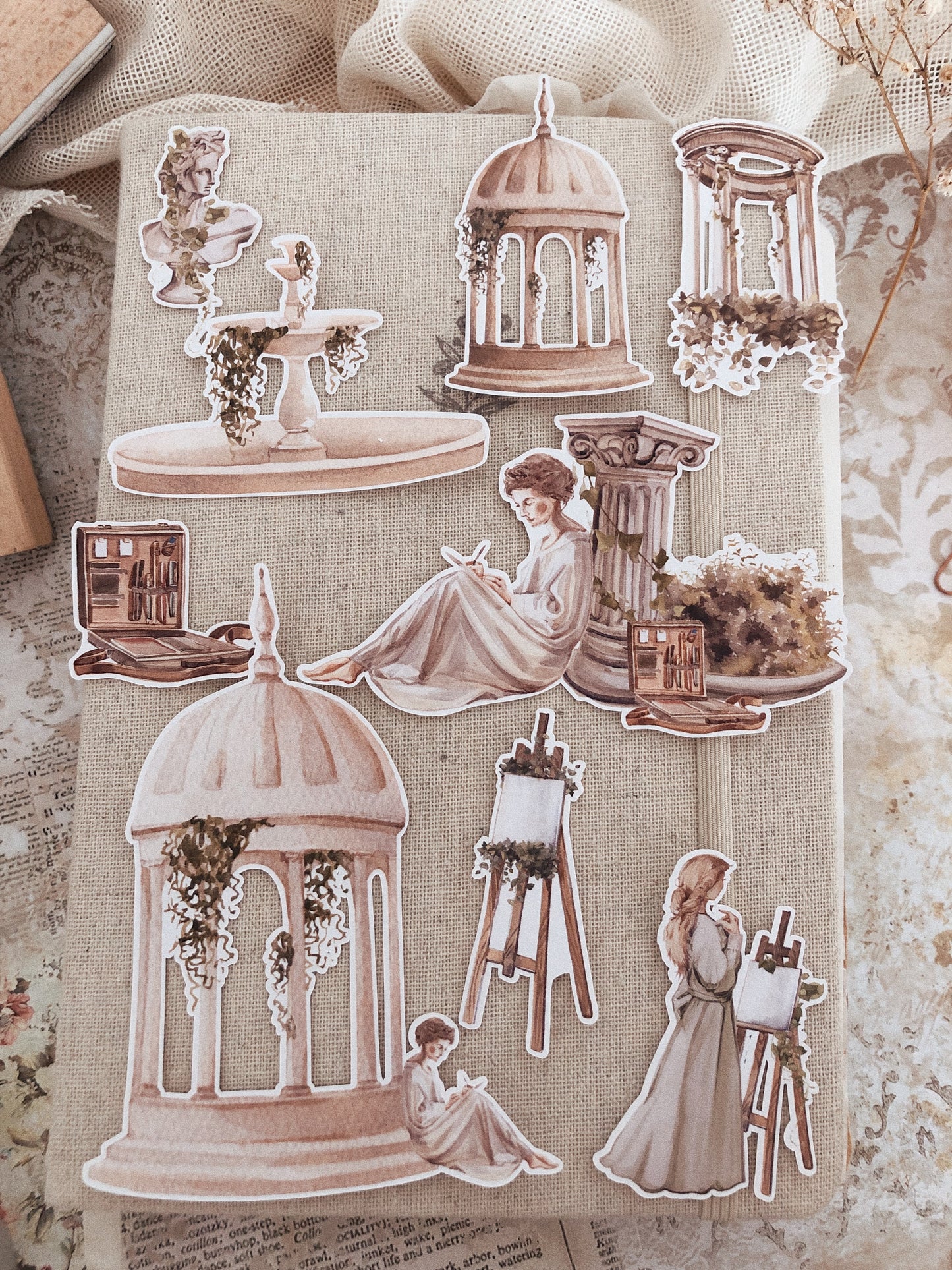 20 Antique Museum stickers