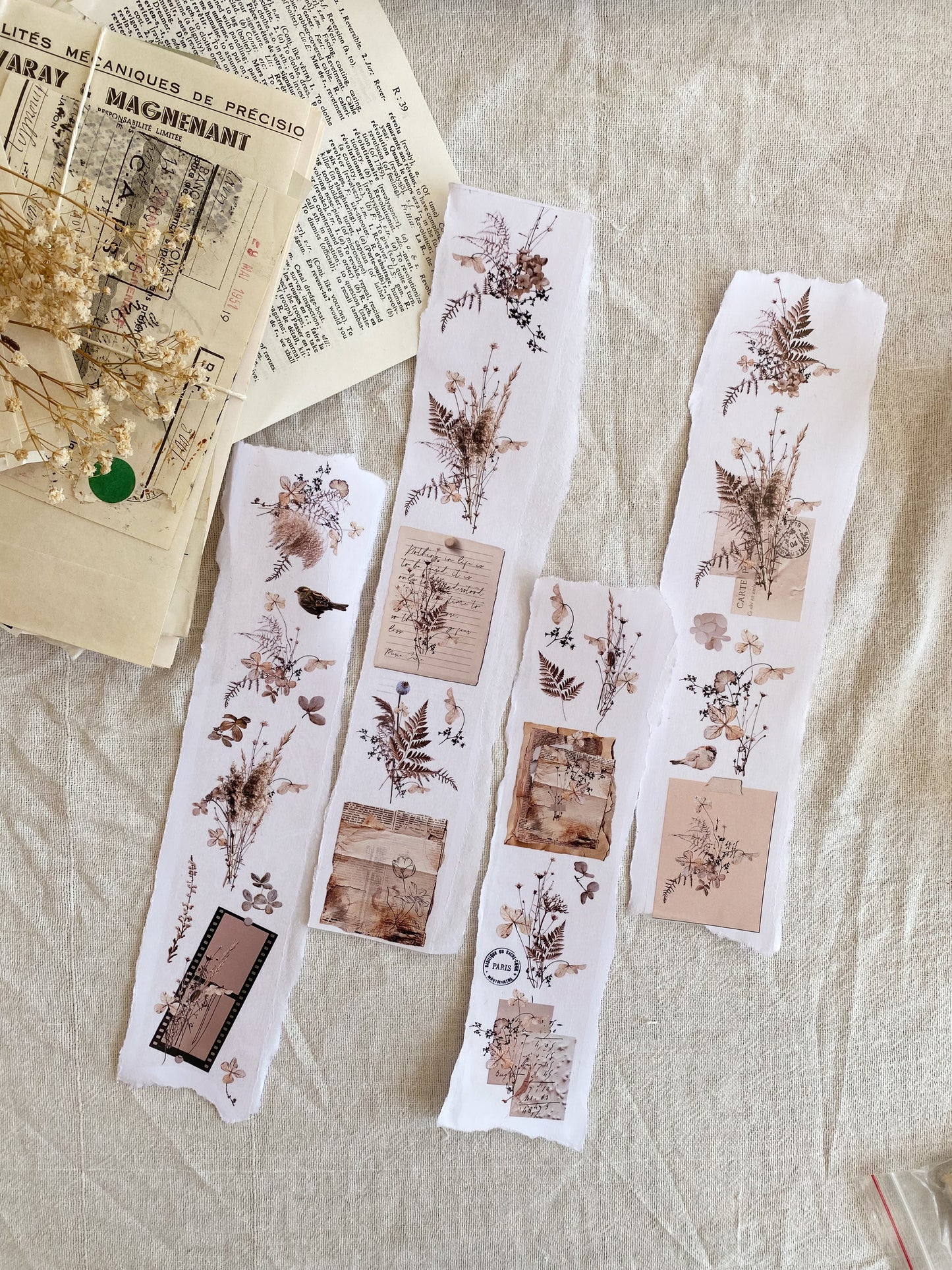 PET tape - Dried flowers