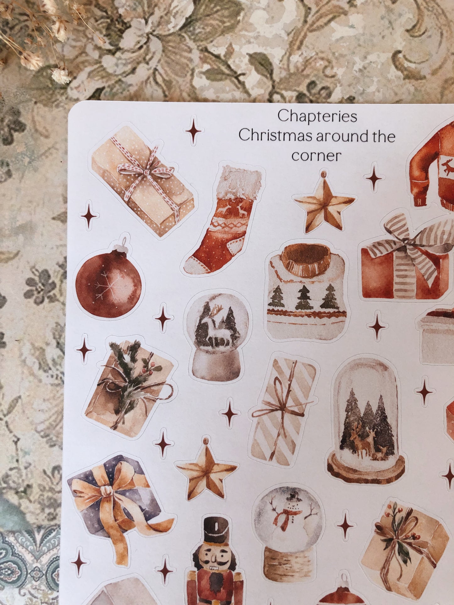 Christmas around the corner Sticker sheet