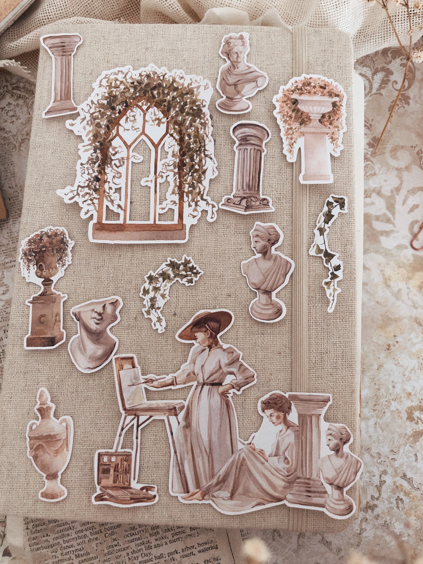20 Antique Museum stickers