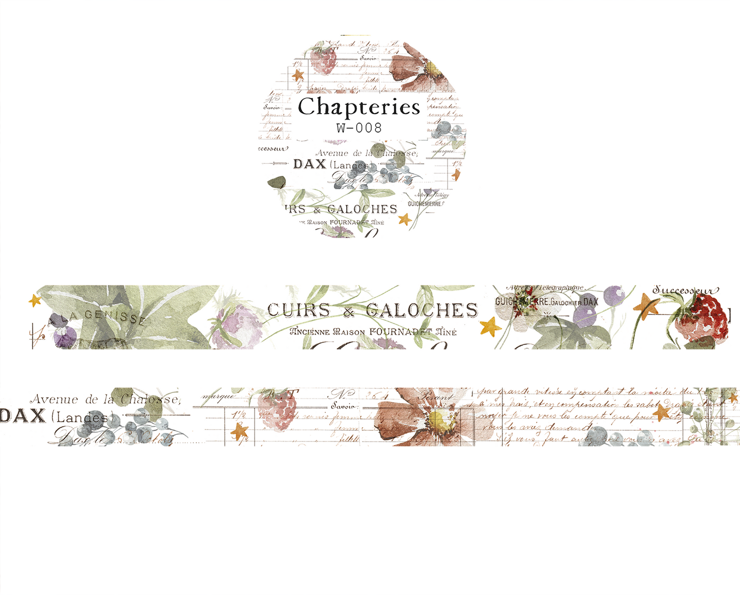Washi tape - Vintage flowers