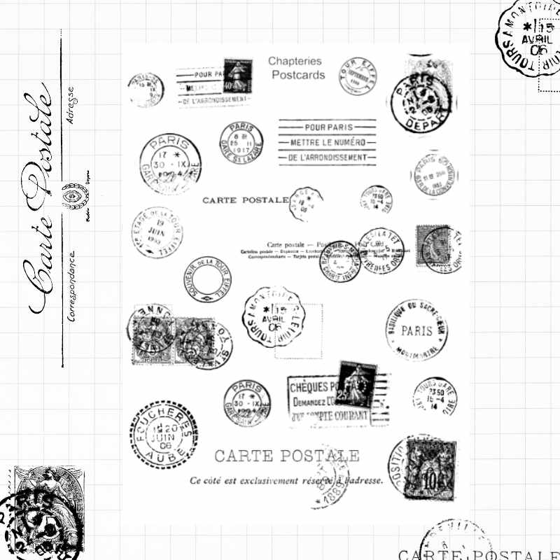 Sticker sheet - Carte postale - S-140