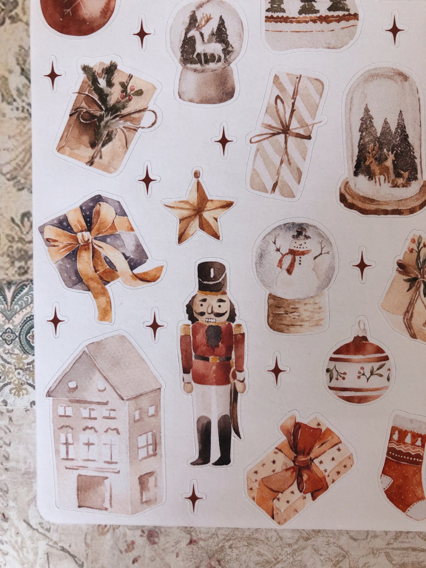 Christmas around the corner Sticker sheet