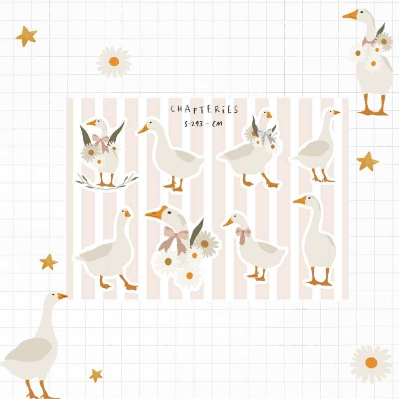 Stickers sheet - Geese