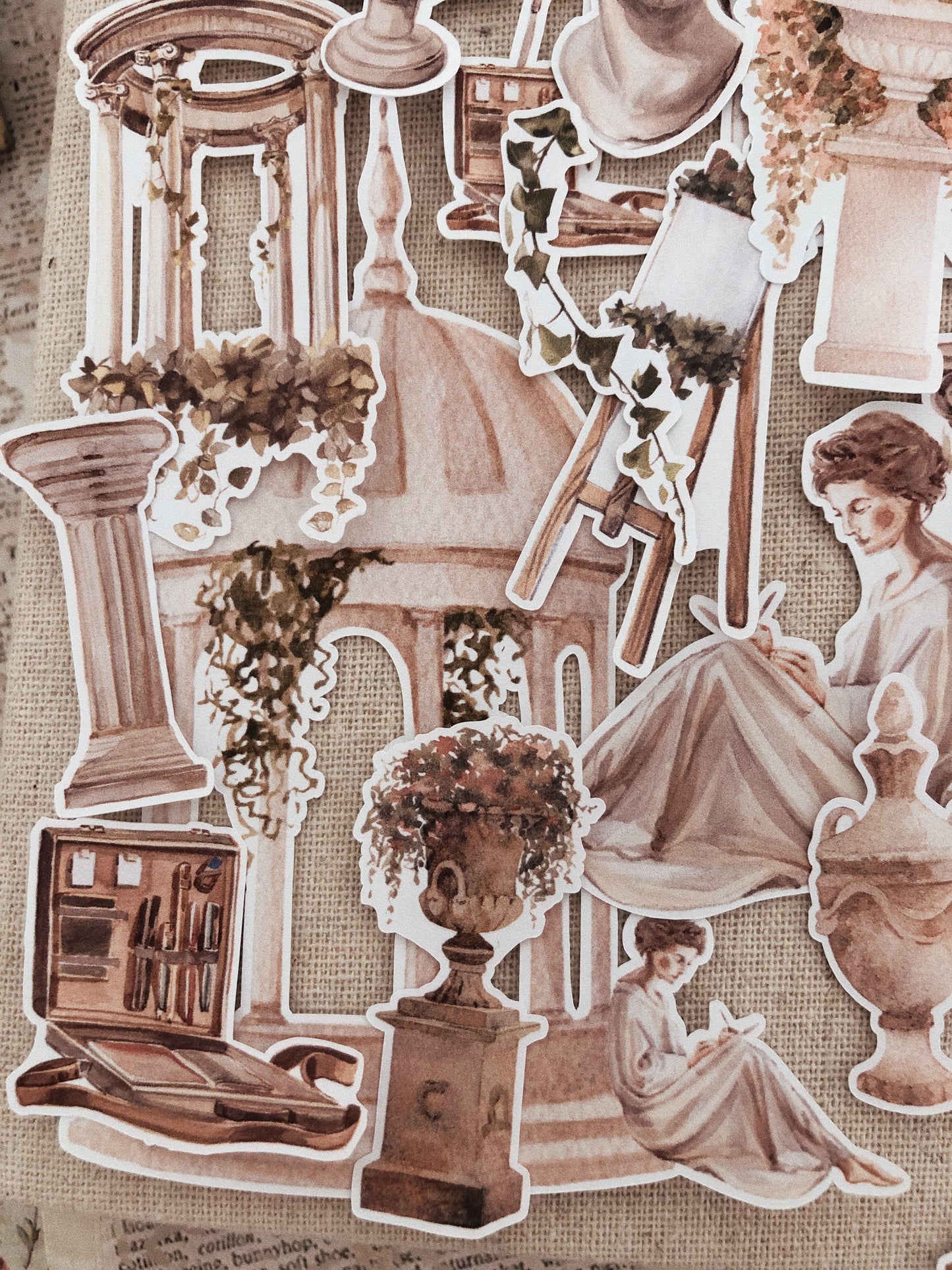 20 Antique Museum stickers