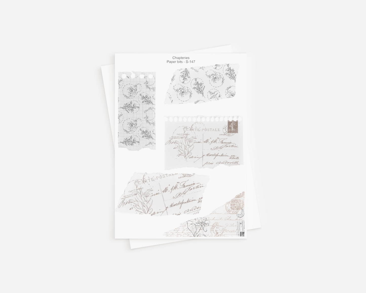 Sticker sheet - Paper bits - S-147