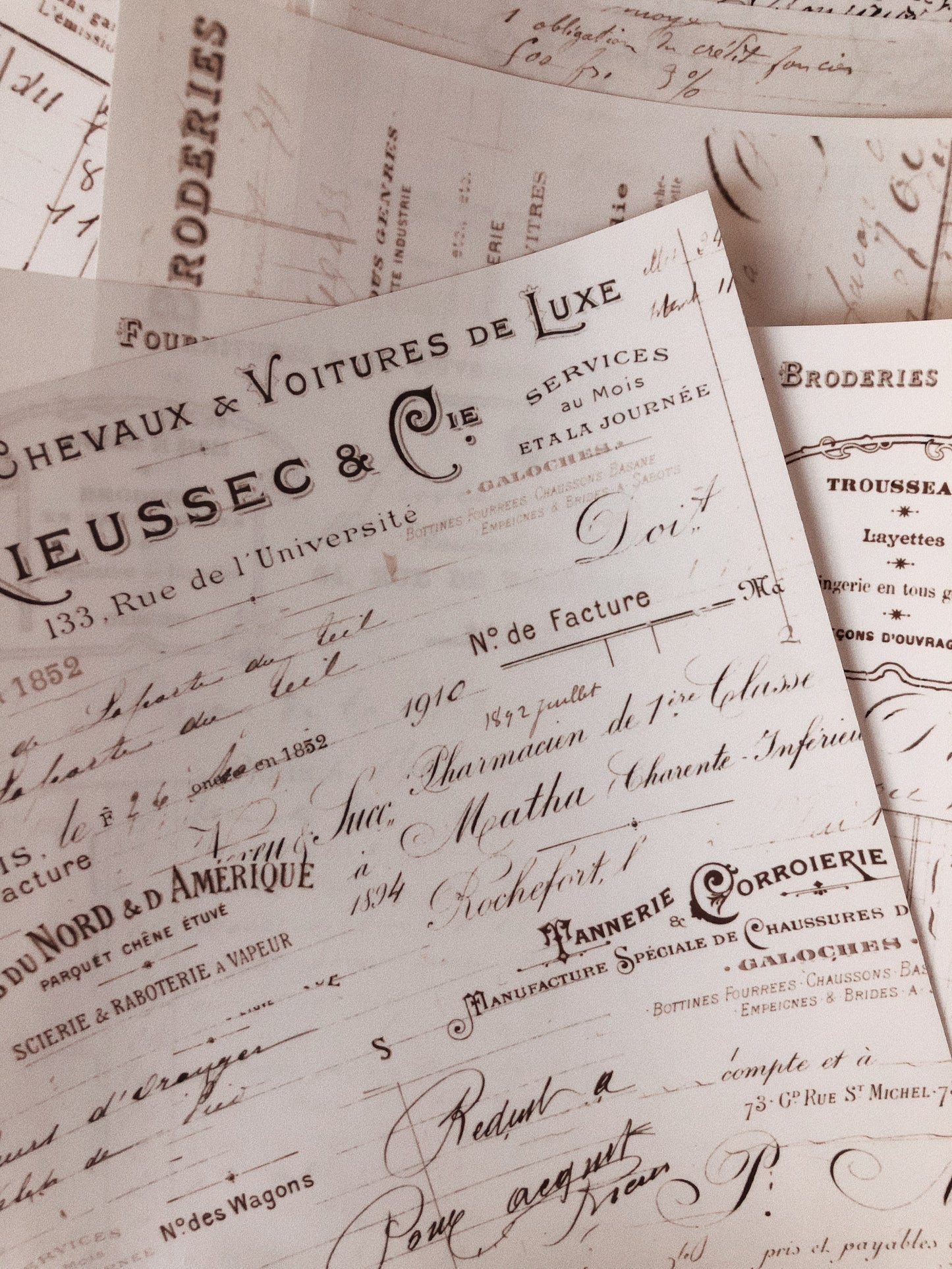 5 stickers A5 - French ephemera