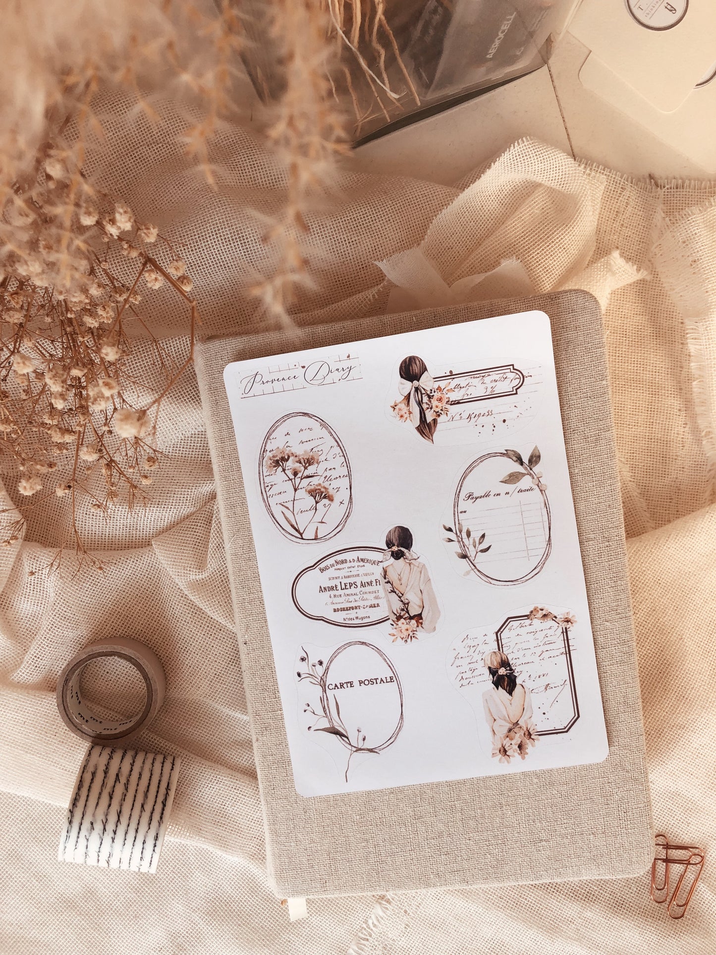 Sticker sheet - Frames - « Vintage beauty »