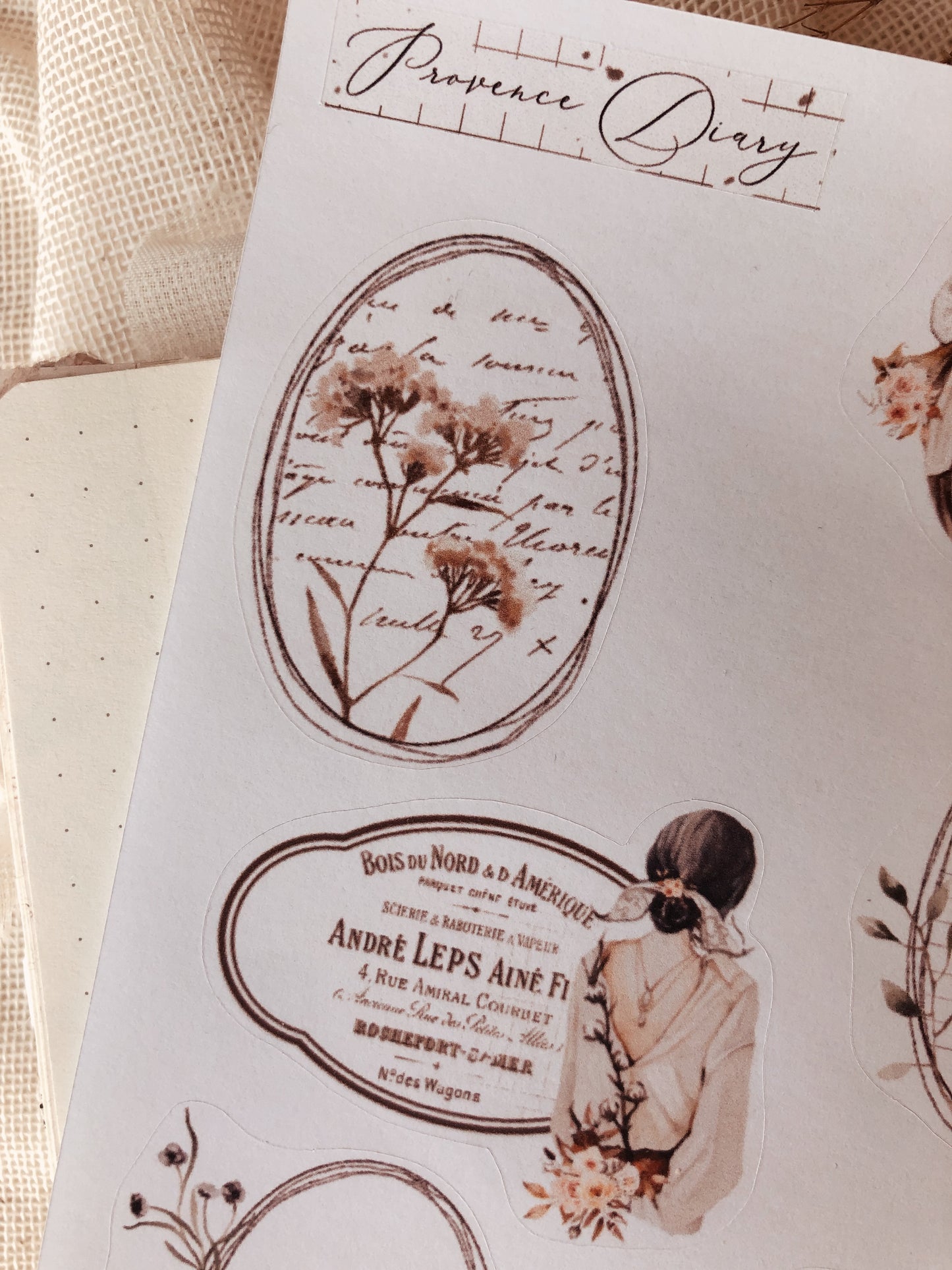 Sticker sheet - Frames - « Vintage beauty »