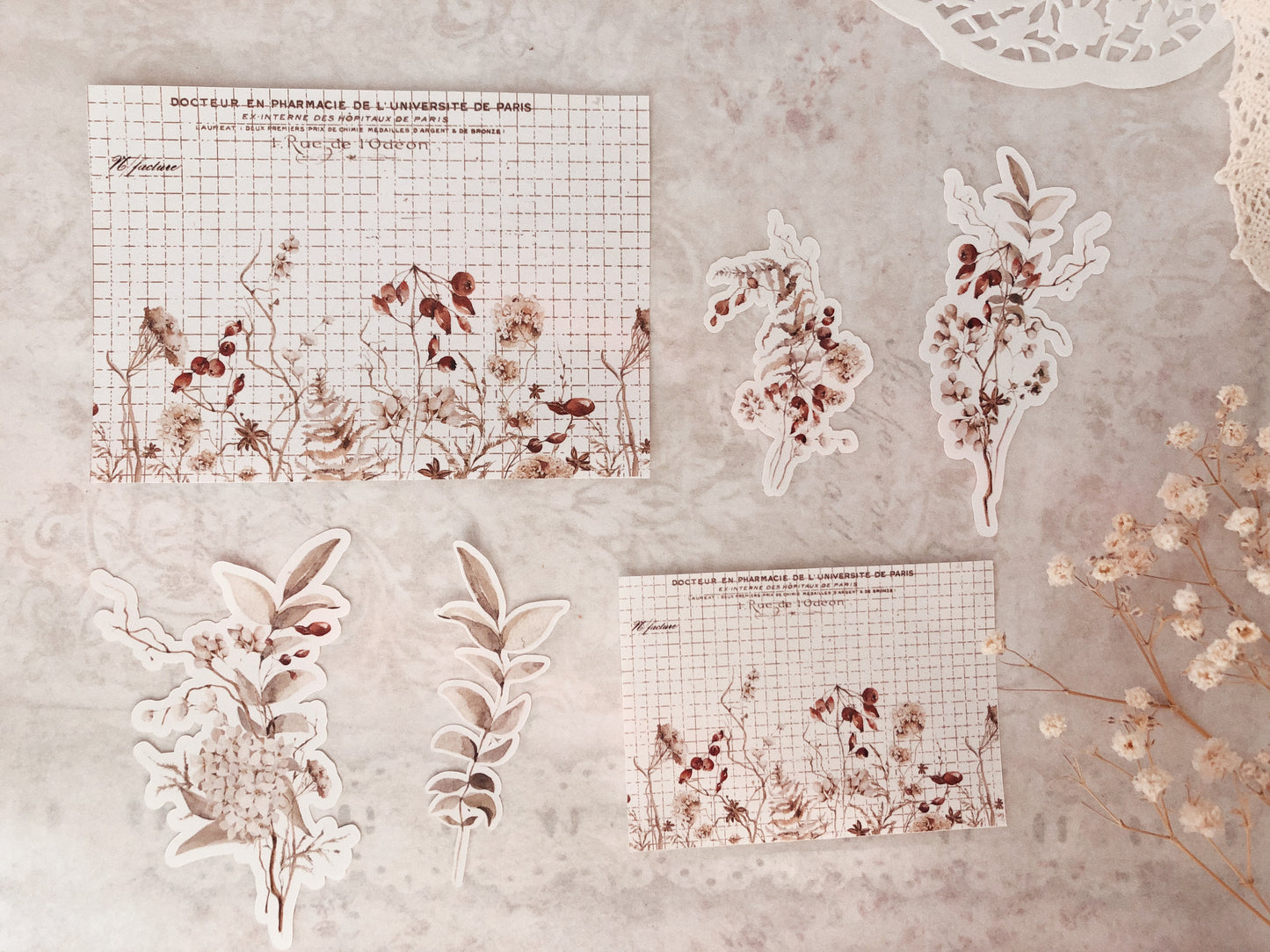 Set of 30 stickers - magical winter