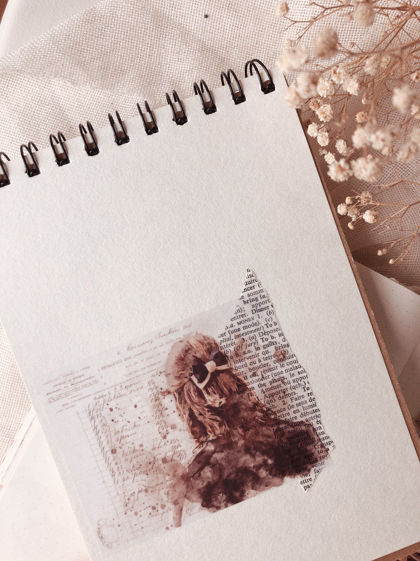 6 watercolor clear matte stickers