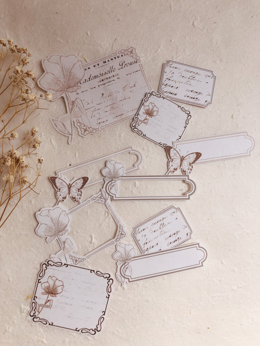 Set of 10 labels stickers - « Délicate »