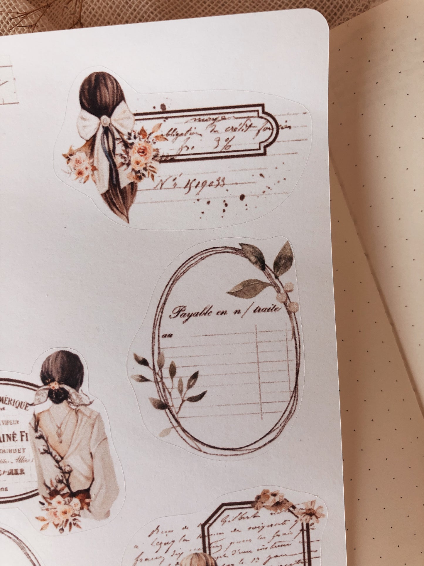Sticker sheet - Frames - « Vintage beauty »