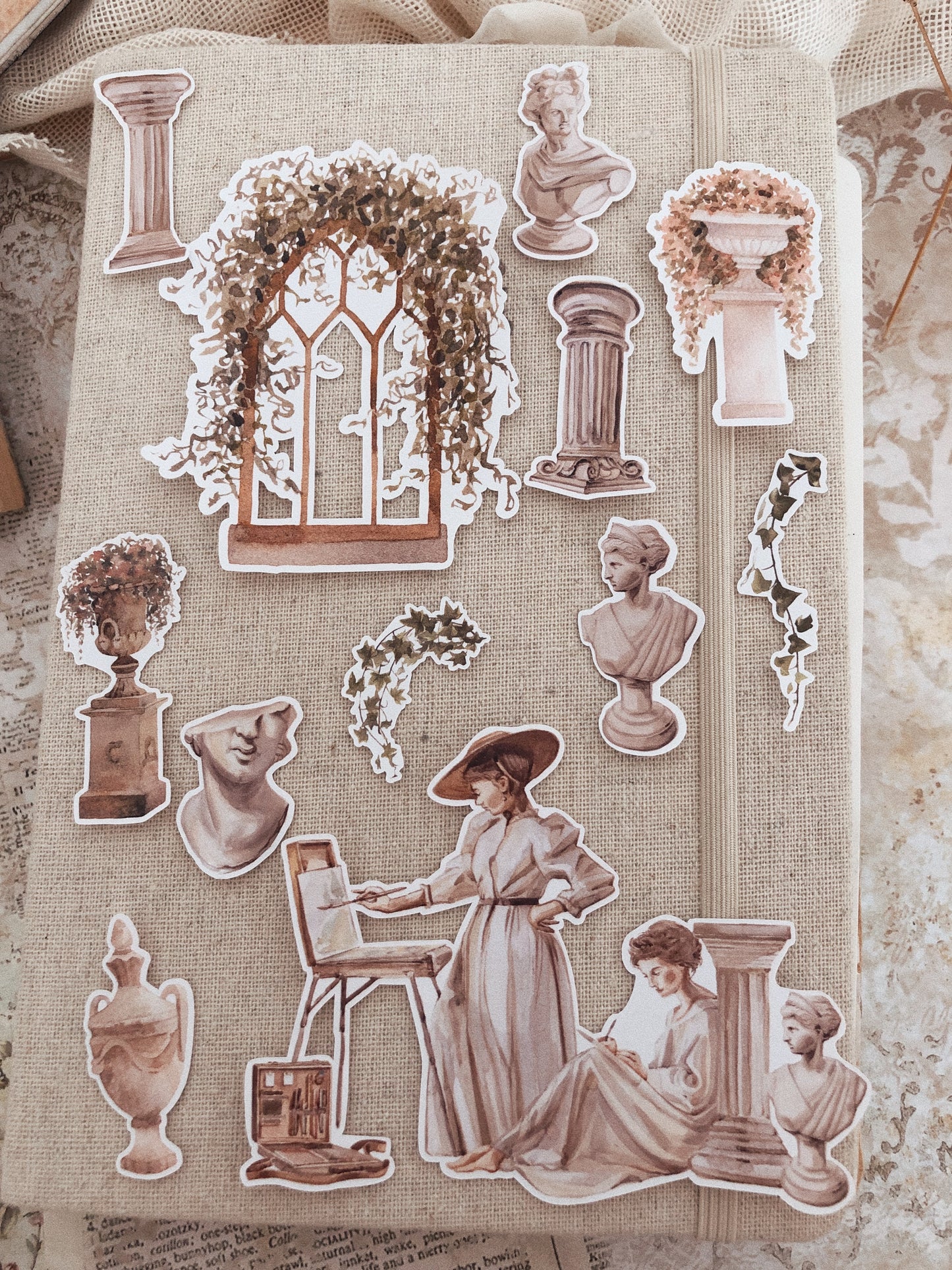20 Antique Museum stickers