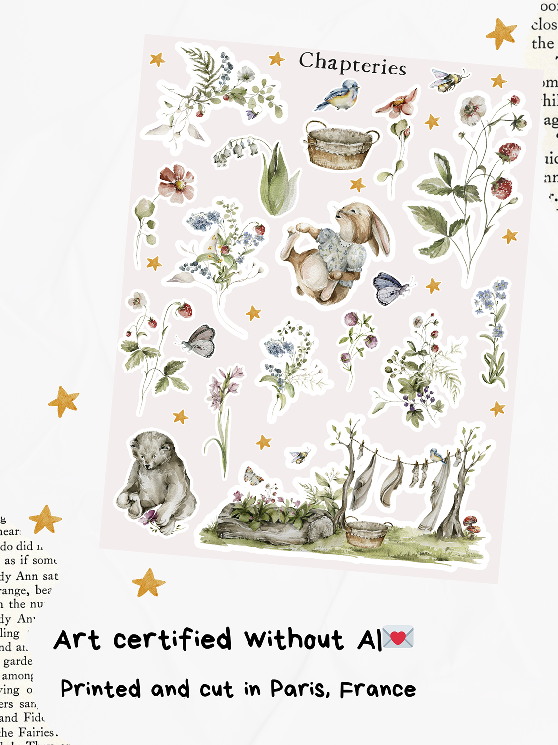 Bundle of Sticker sheets - Woodland life