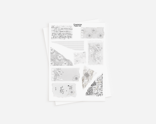 Sticker sheet - Paper bits - S-133