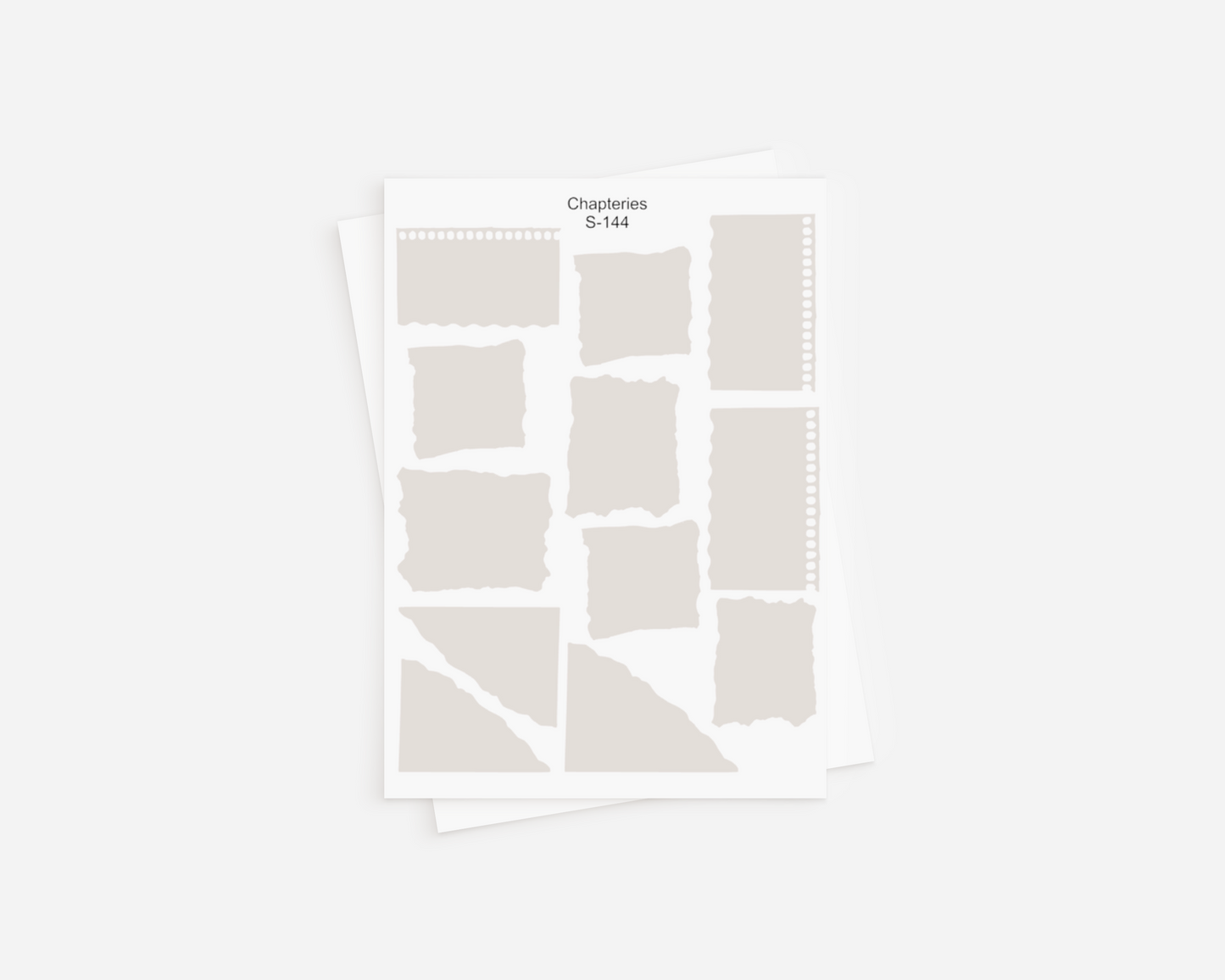 Sticker sheet - Paper bits - S-144
