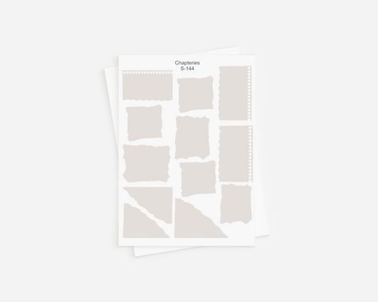 Sticker sheet - Paper bits - S-144