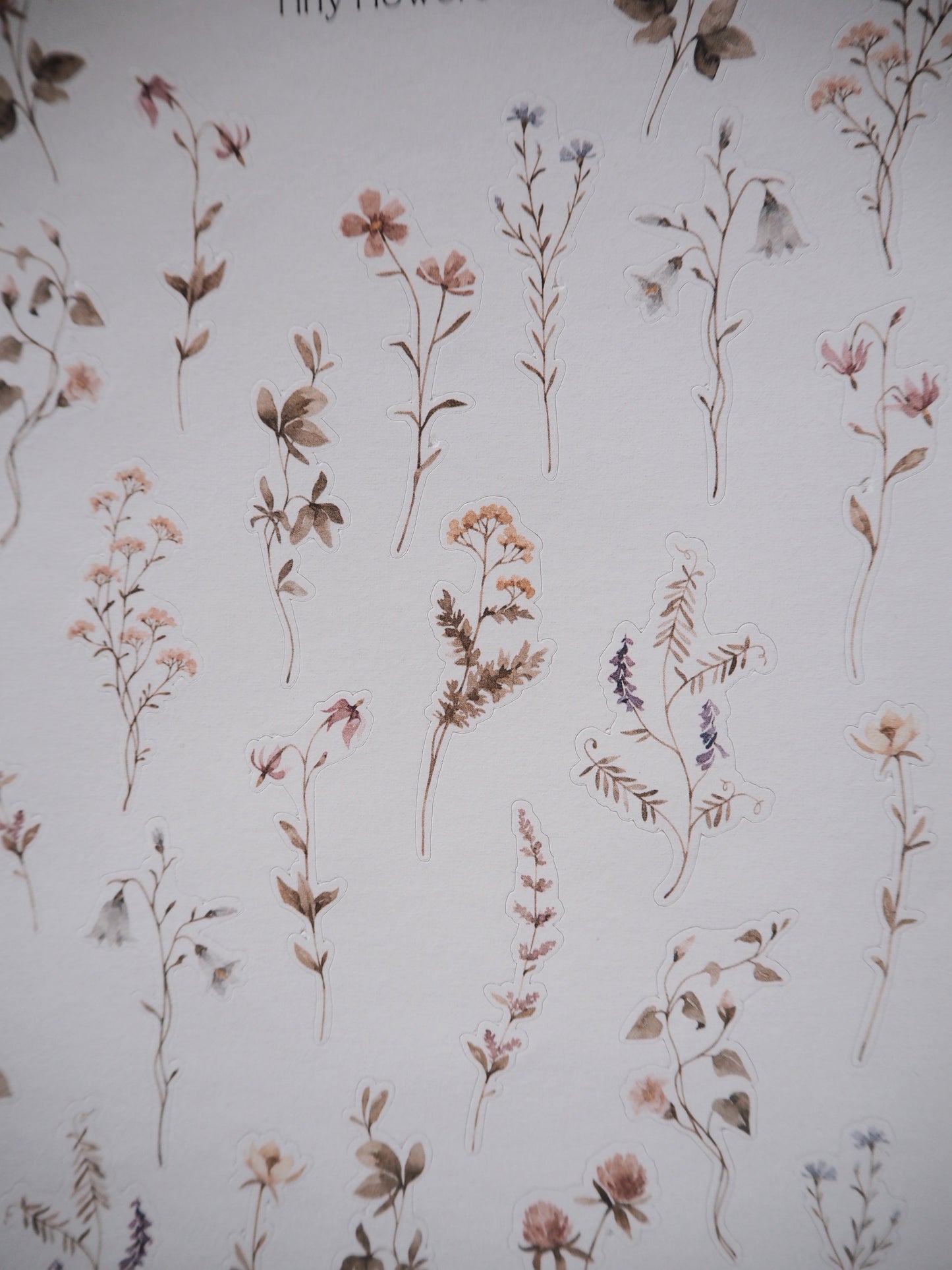 Sticker sheet - tiny flowers