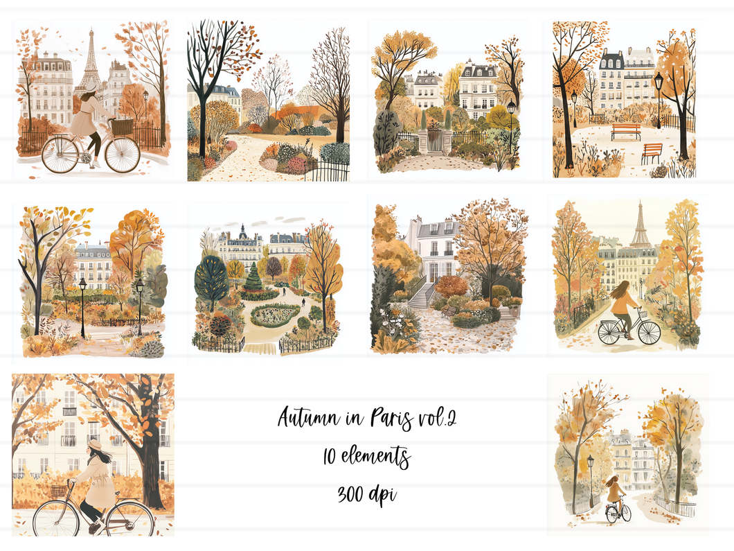 Printable set - Fall in Paris vol2