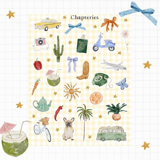 Sticker sheet - Summer - S-269