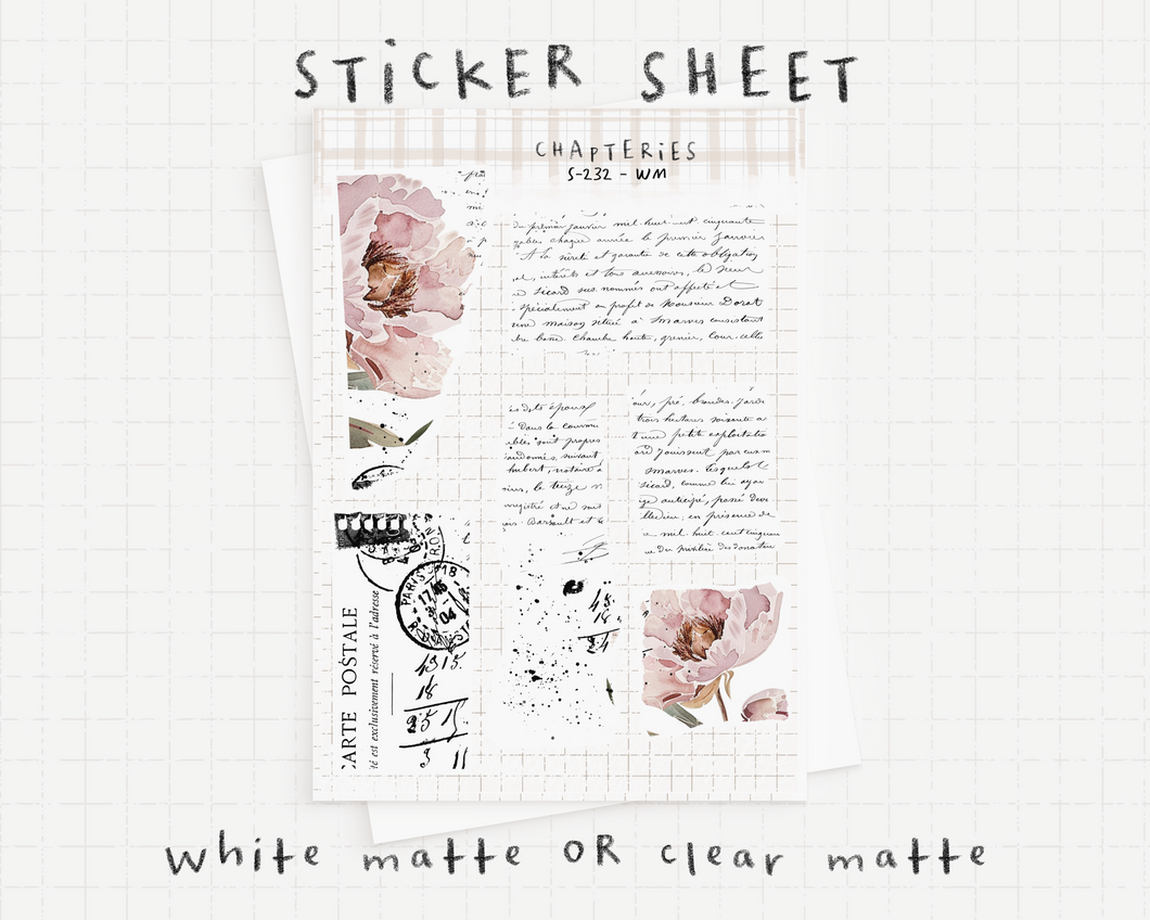 Sticker sheet - S-232