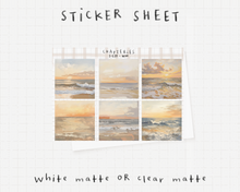 Cargar imagen en el visor de la galería, Set of 3 sticker sheets - Longing for the sea
