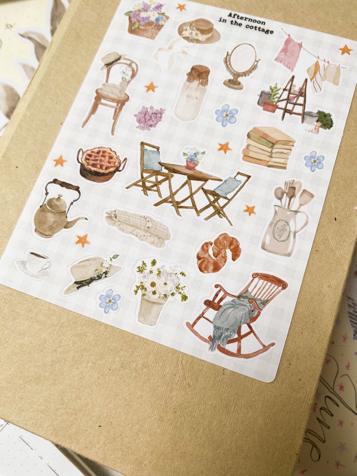Stickers sheet - Afternoon at the cottage