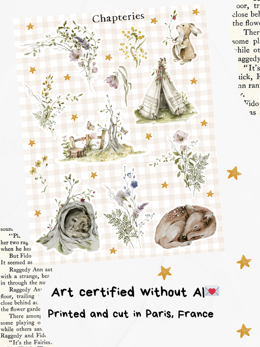 Stickers sheet - Woodland friends - S-263