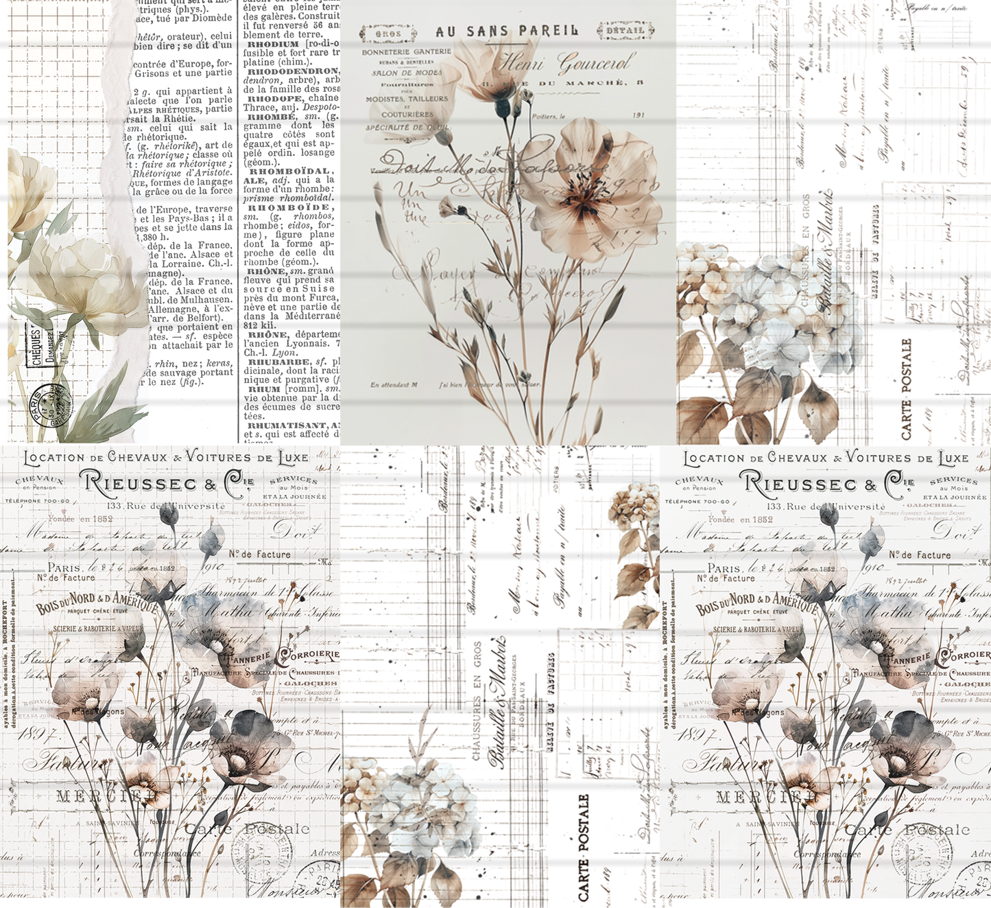 Printable set - 6 Papers