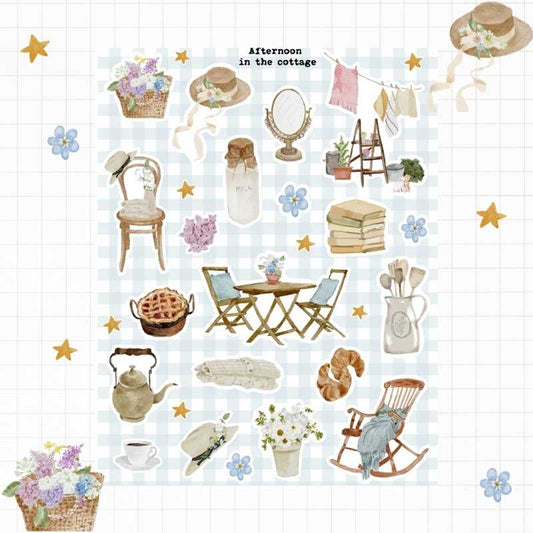 Stickers sheet - Afternoon at the cottage