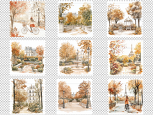 Cargar imagen en el visor de la galería, Printable set - Watercolor Fall in Paris
