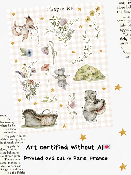 Stickers sheet - Woodland friends - S-265