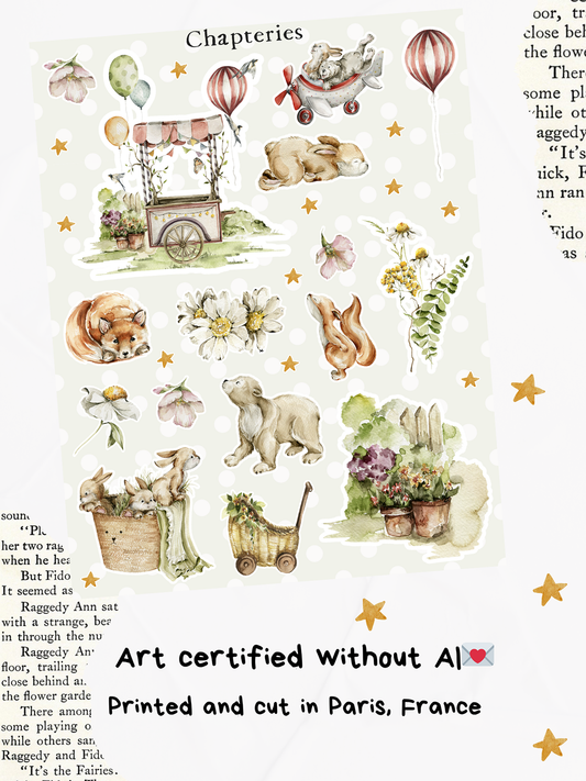 Sticker sheets - Woodland party - S-281