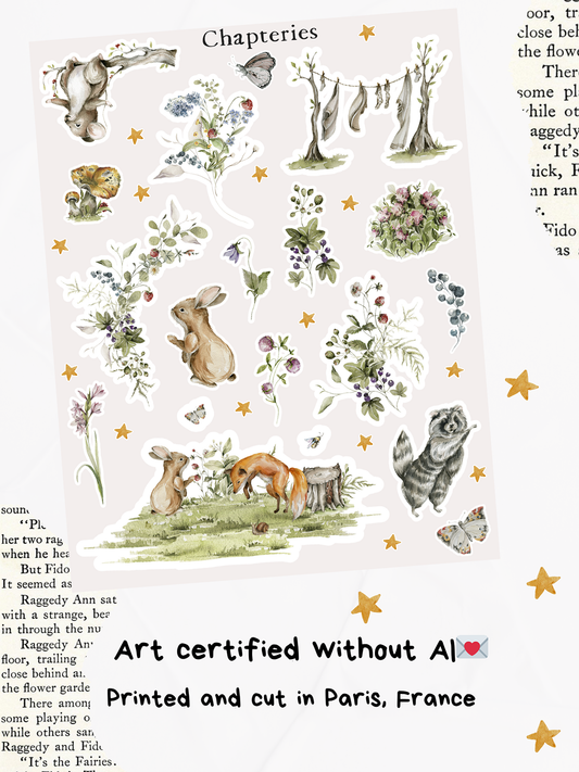 Sticker sheet - Woodland life - S-289
