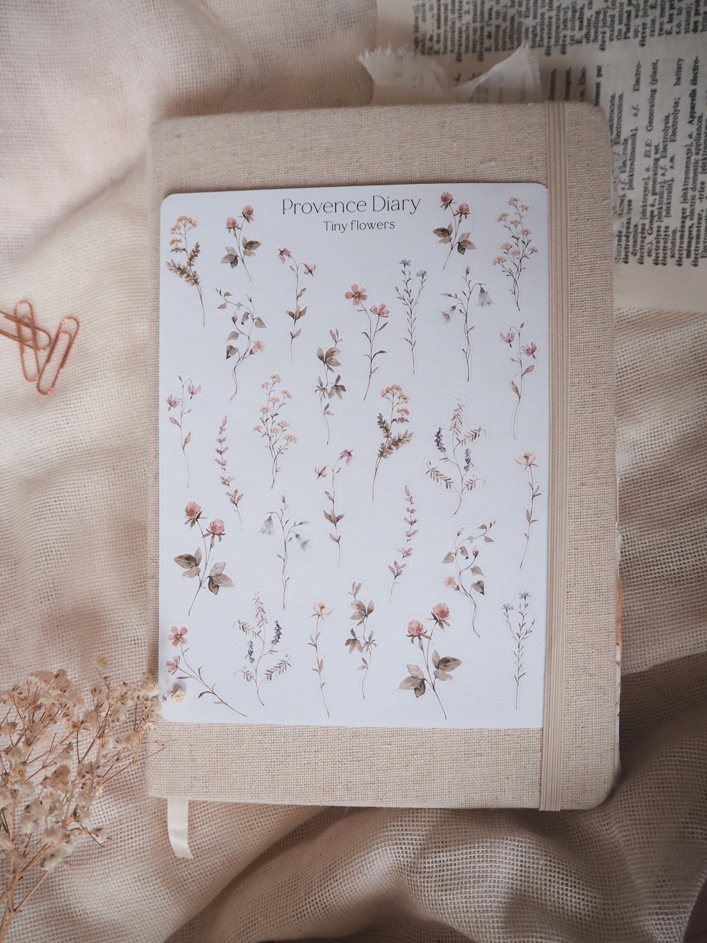 Sticker sheet - tiny flowers