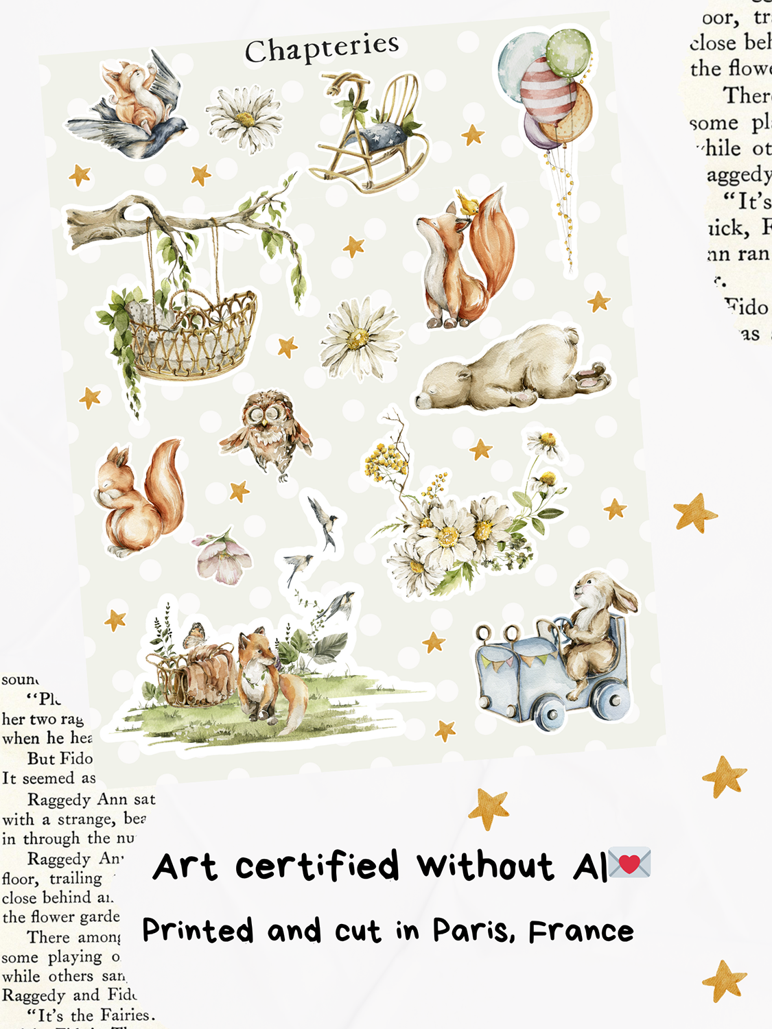Sticker sheet - Woodland party - S-280