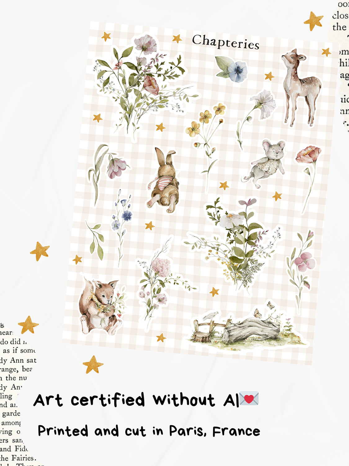 Stickers sheet - Woodland friends - S-266