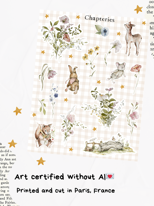 Stickers sheet - Woodland friends - S-266