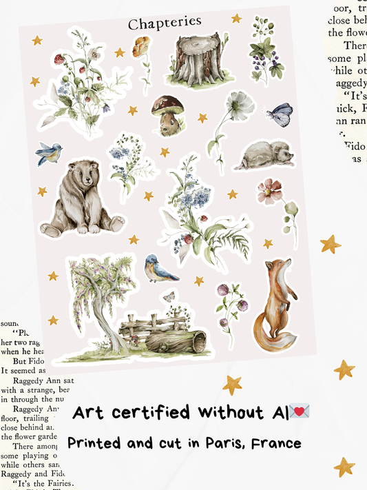 Sticker sheet - Woodland life - S-288