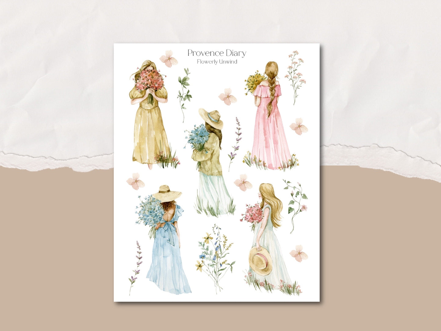 Sticker sheet - Flowerly unwind