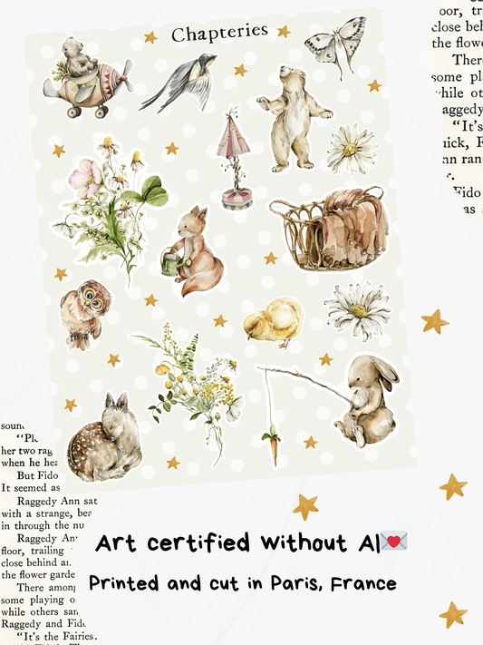 Sticker sheet - Woodland party - S-276