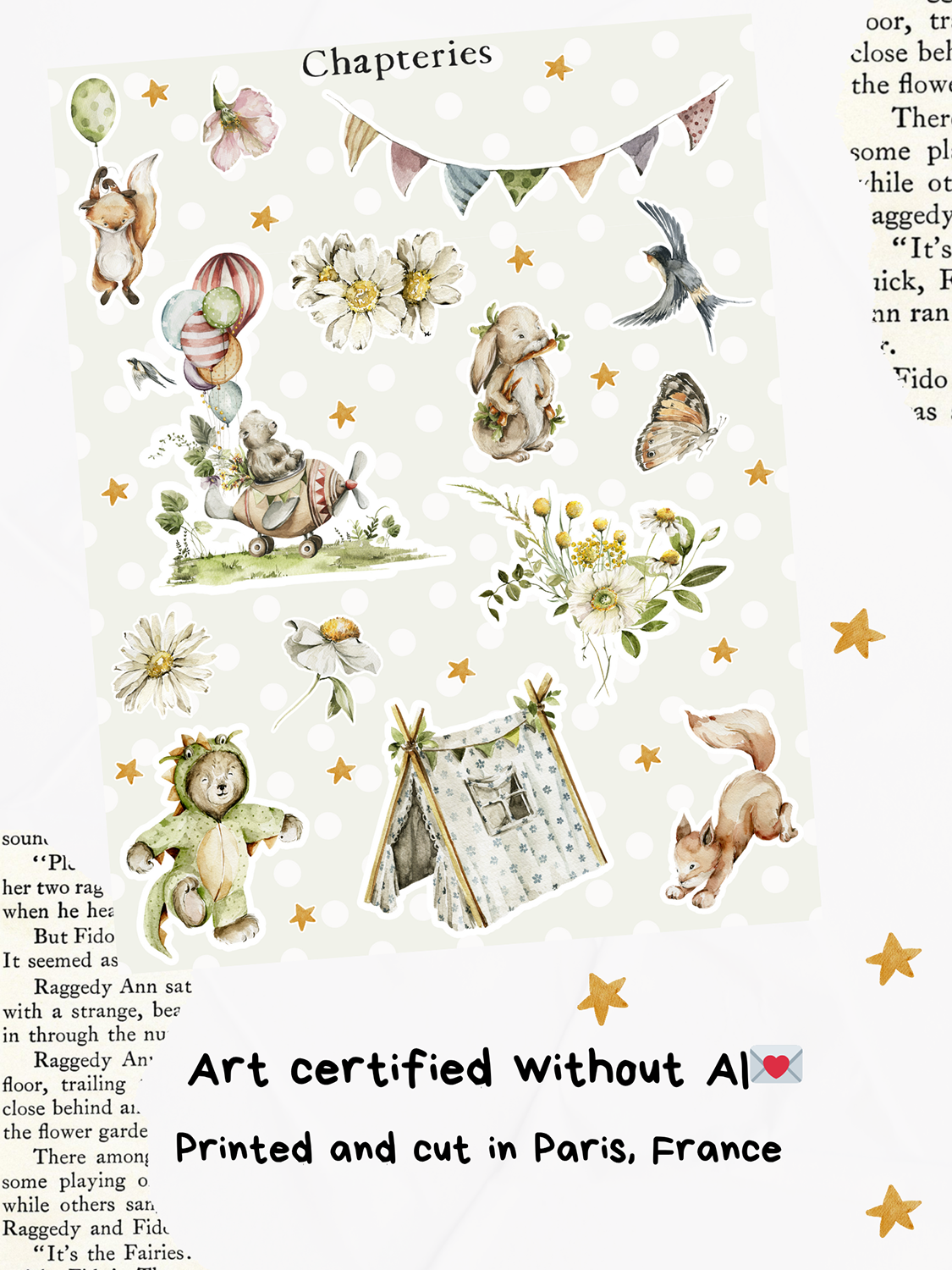 Sticker sheet - Woodland party - S-275