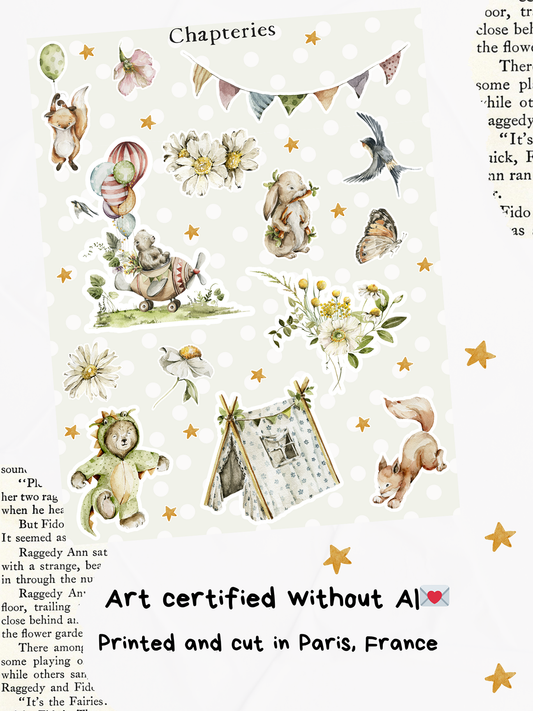 Sticker sheet - Woodland party - S-275